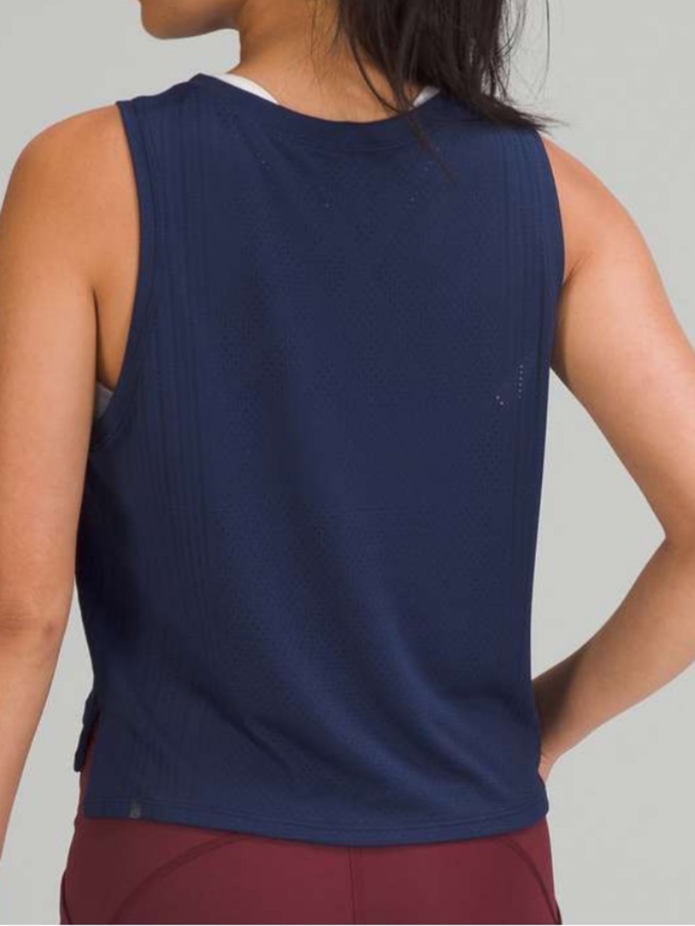 Lululemon Train to Be Tank Top Navy Blue Est Size 6 Like New